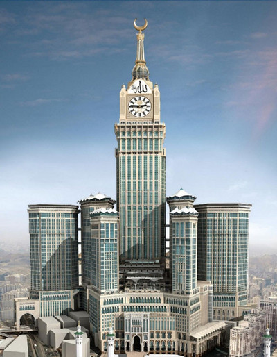 صور ومعلومات ساعة مكة المكرمة فى السعودية اكبر ساعة فى العالم Large_1238025178